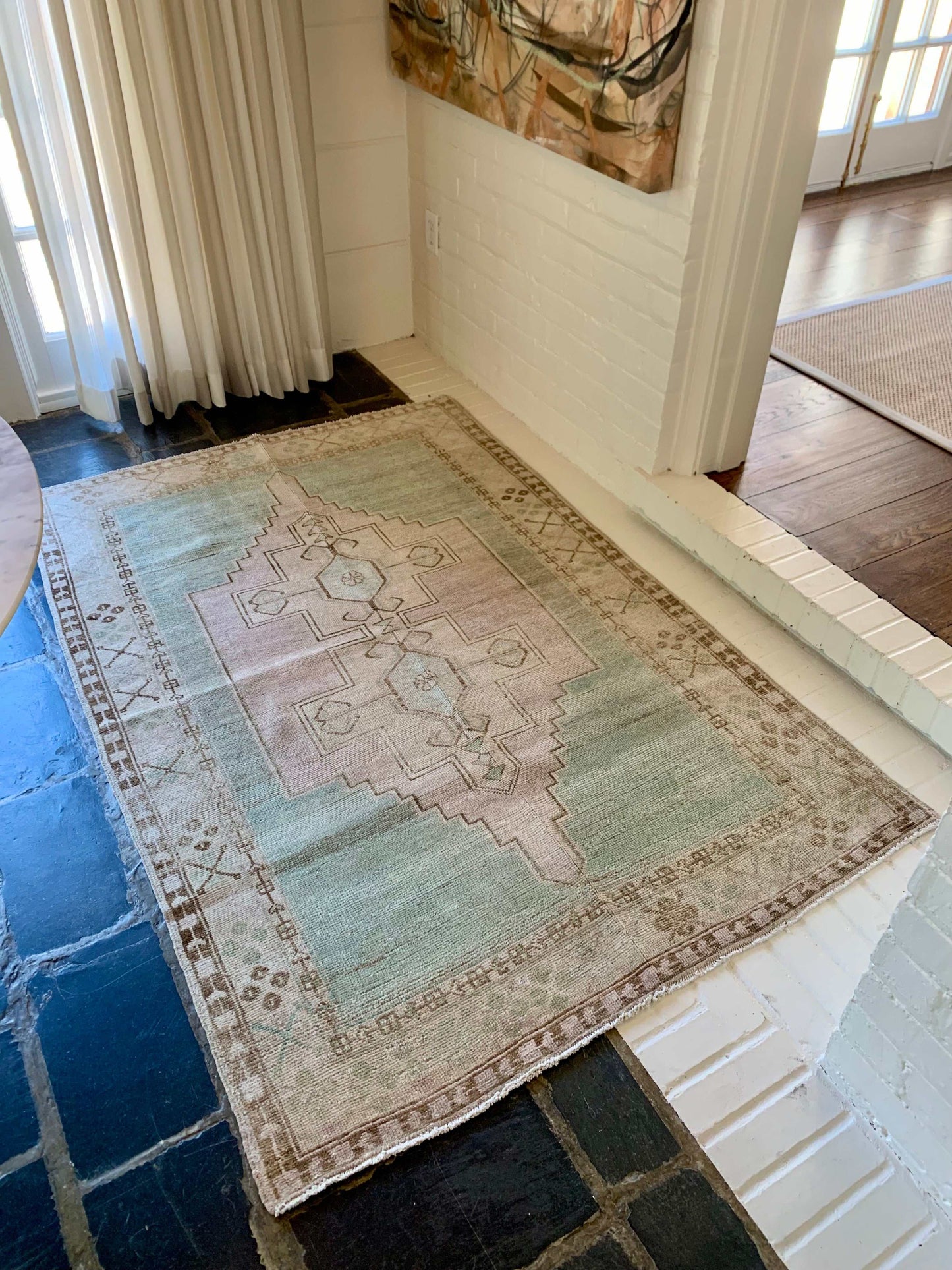 4’2”x6’4” Vintage Oushak Area Rug