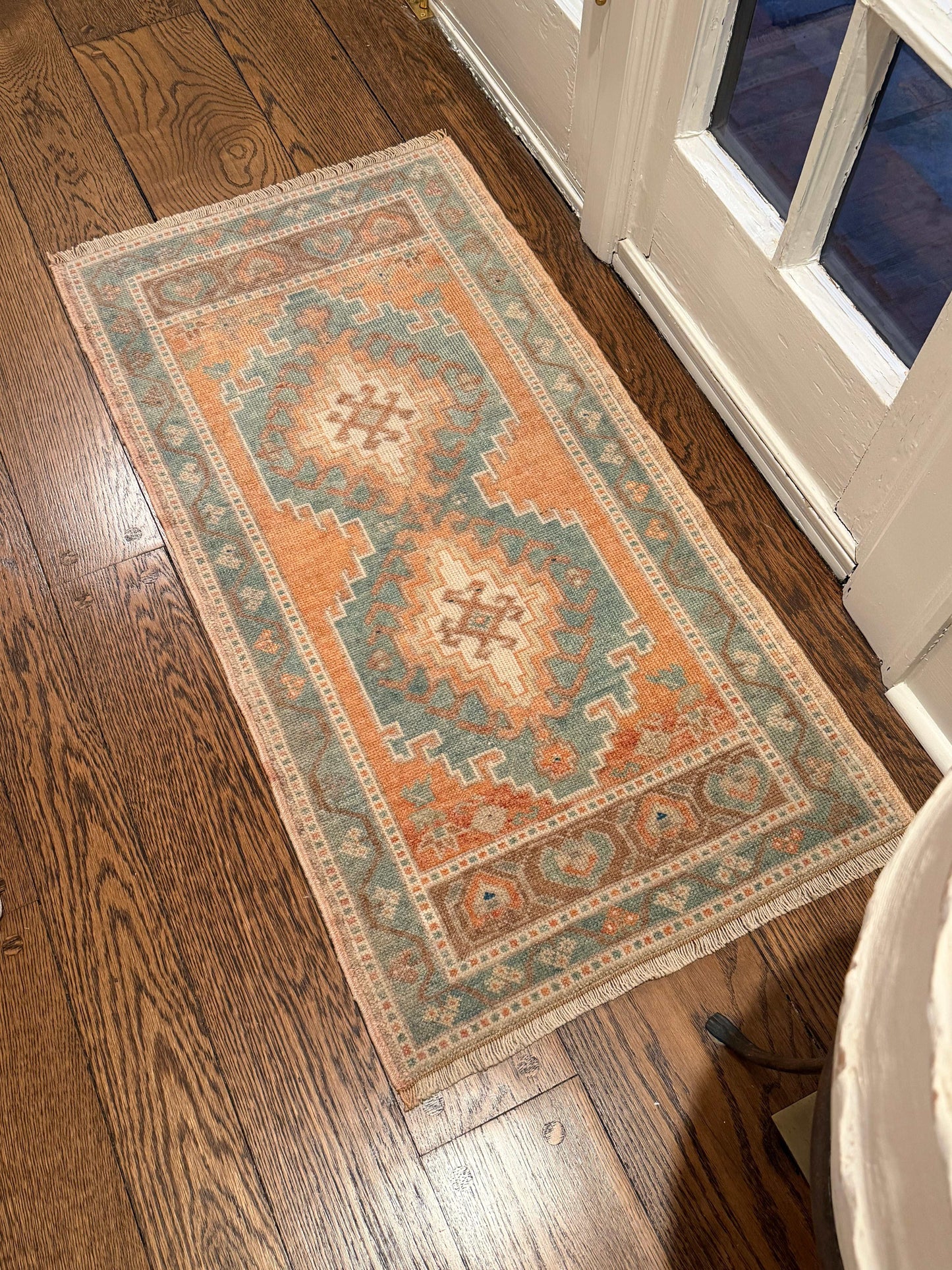 1 of 2 Matching Oushak Mats