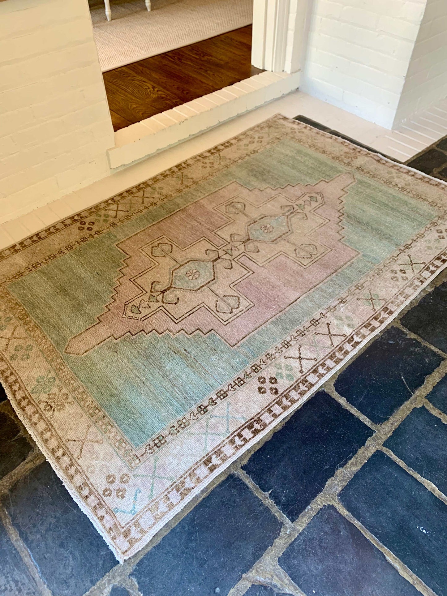 4’2”x6’4” Vintage Oushak Area Rug