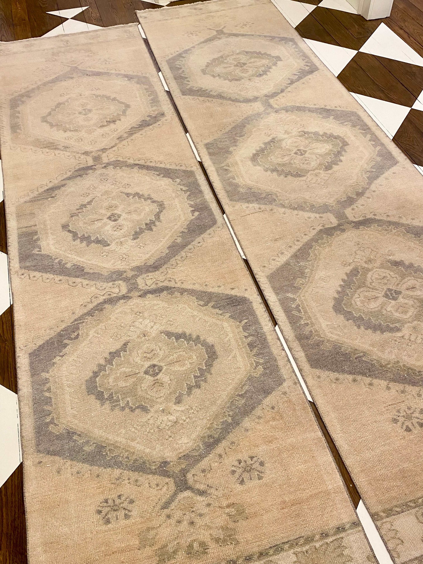2 of 2 Matching Oushak Runner