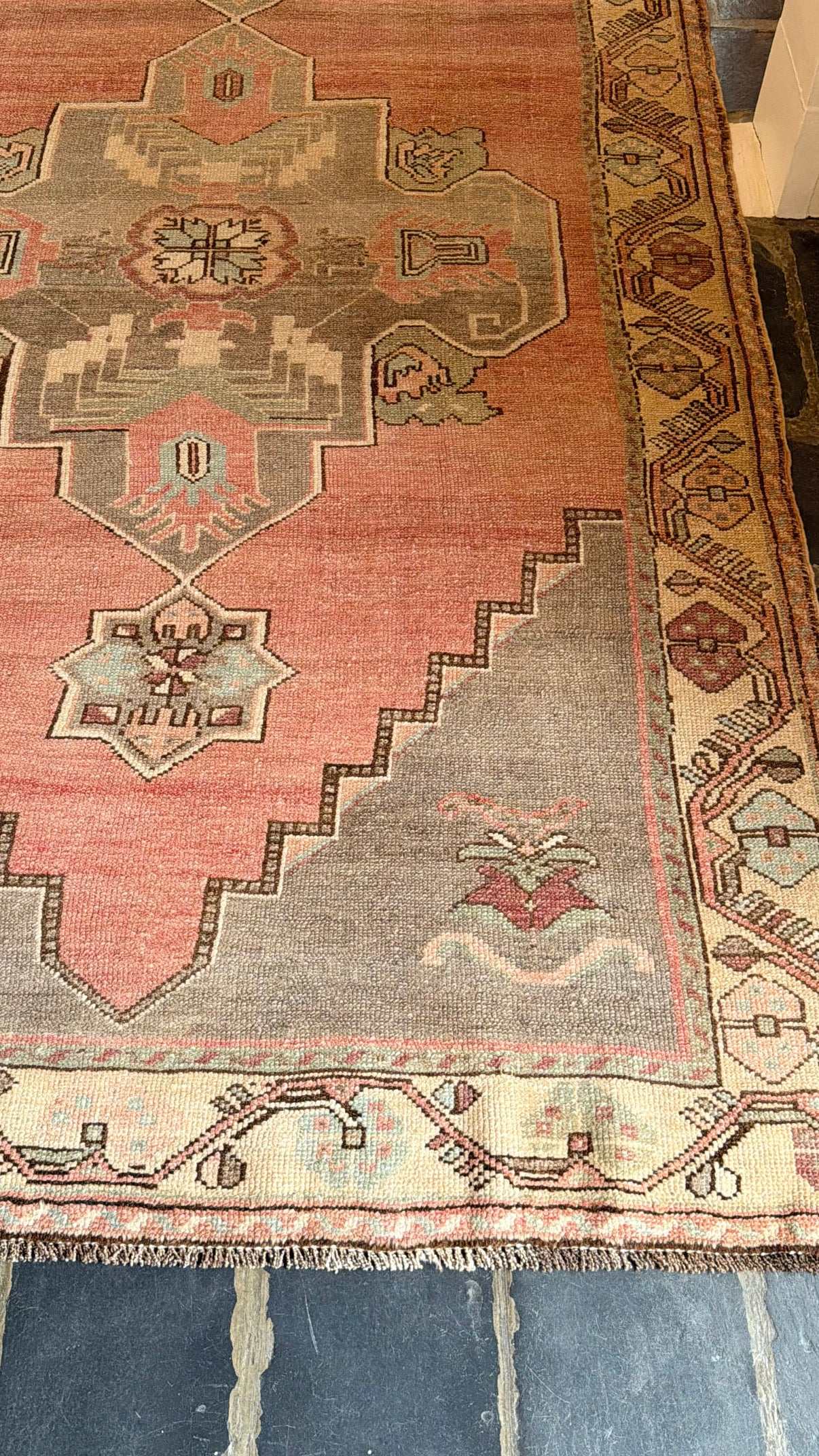 4’11”x11’7” Vintage Oushak Gallery Runner
