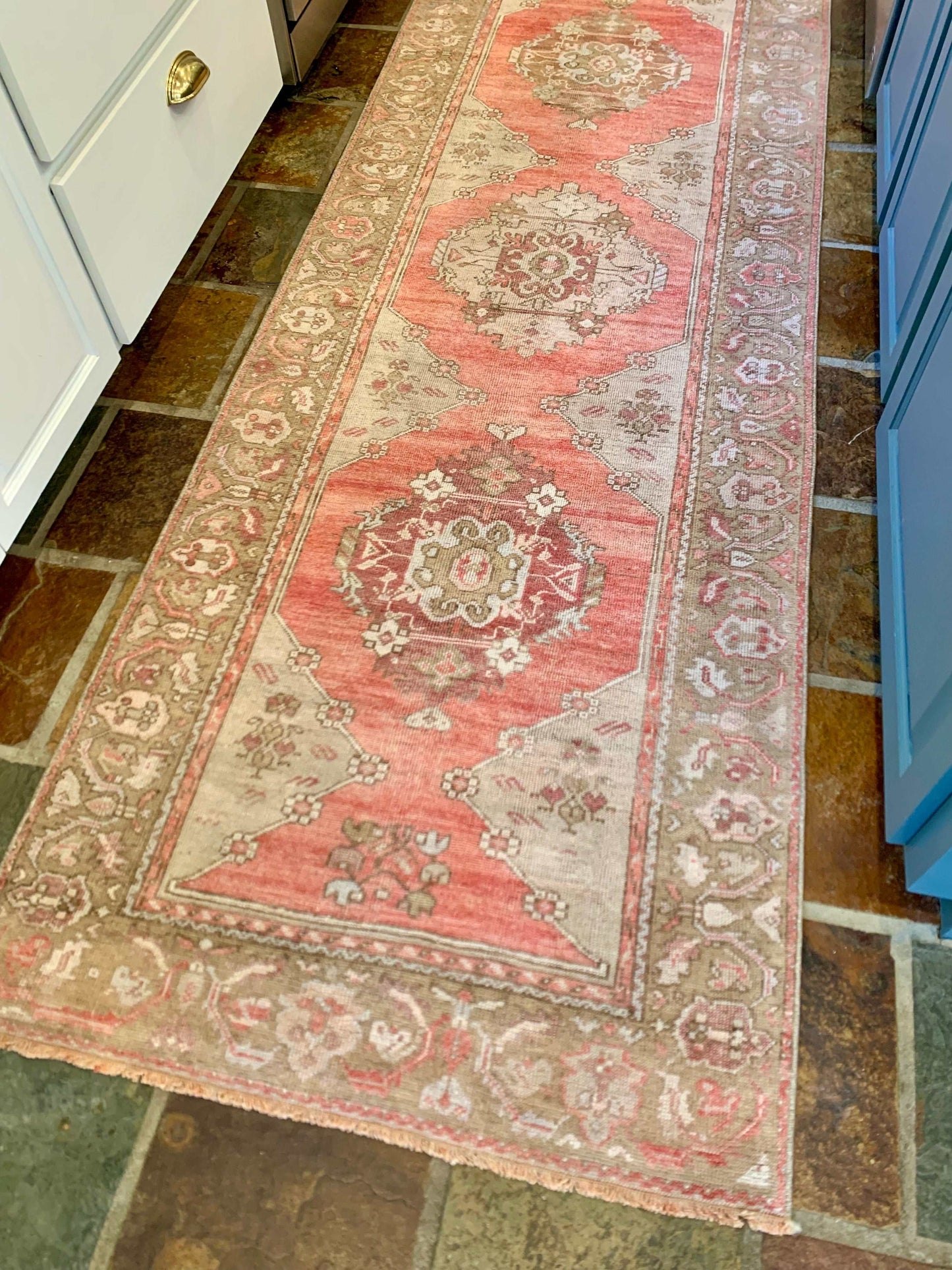 3’3”x9’9” Vintage Oushak Runner