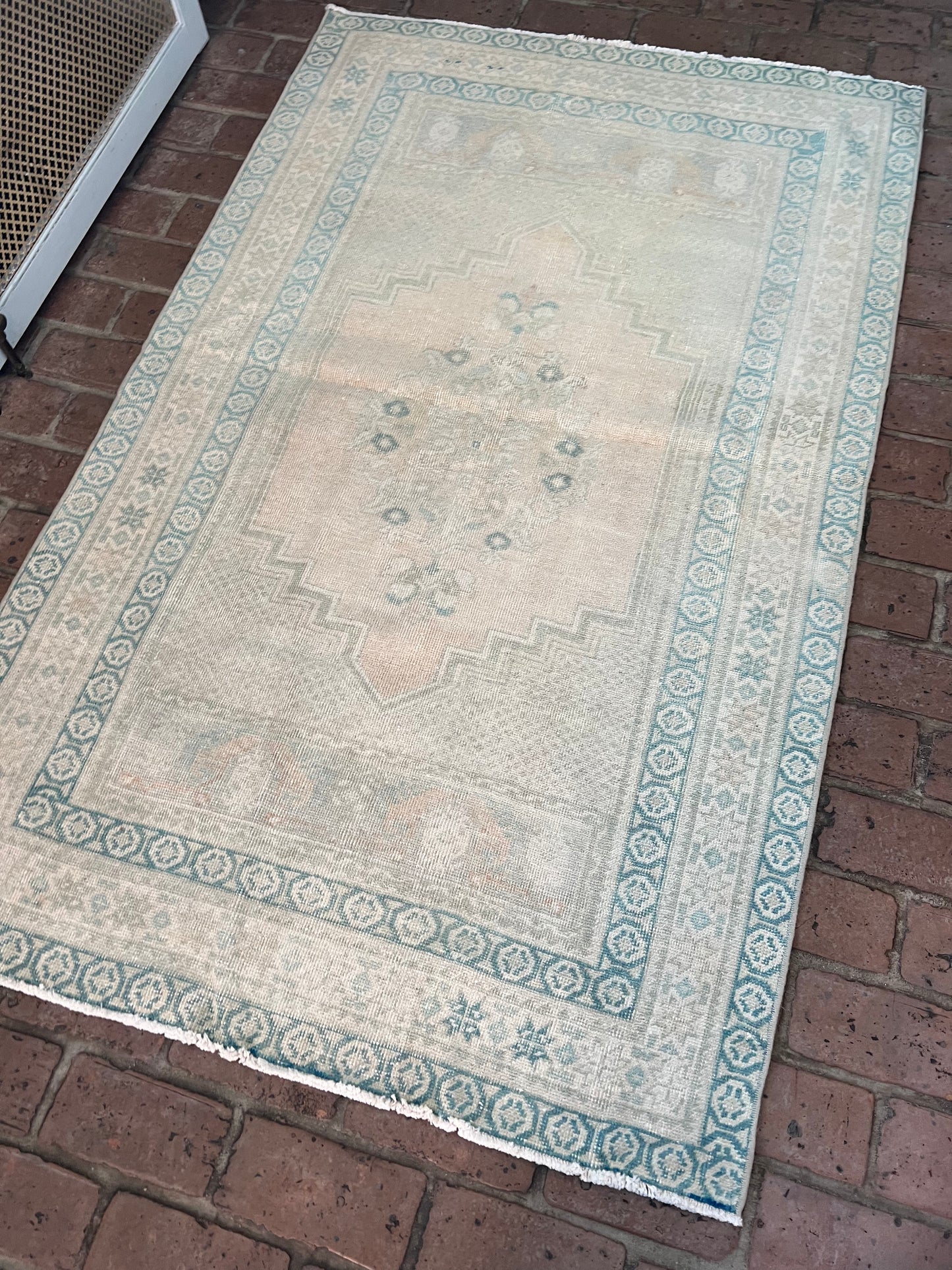 3'7" x 5'7" Area Rug with Blue