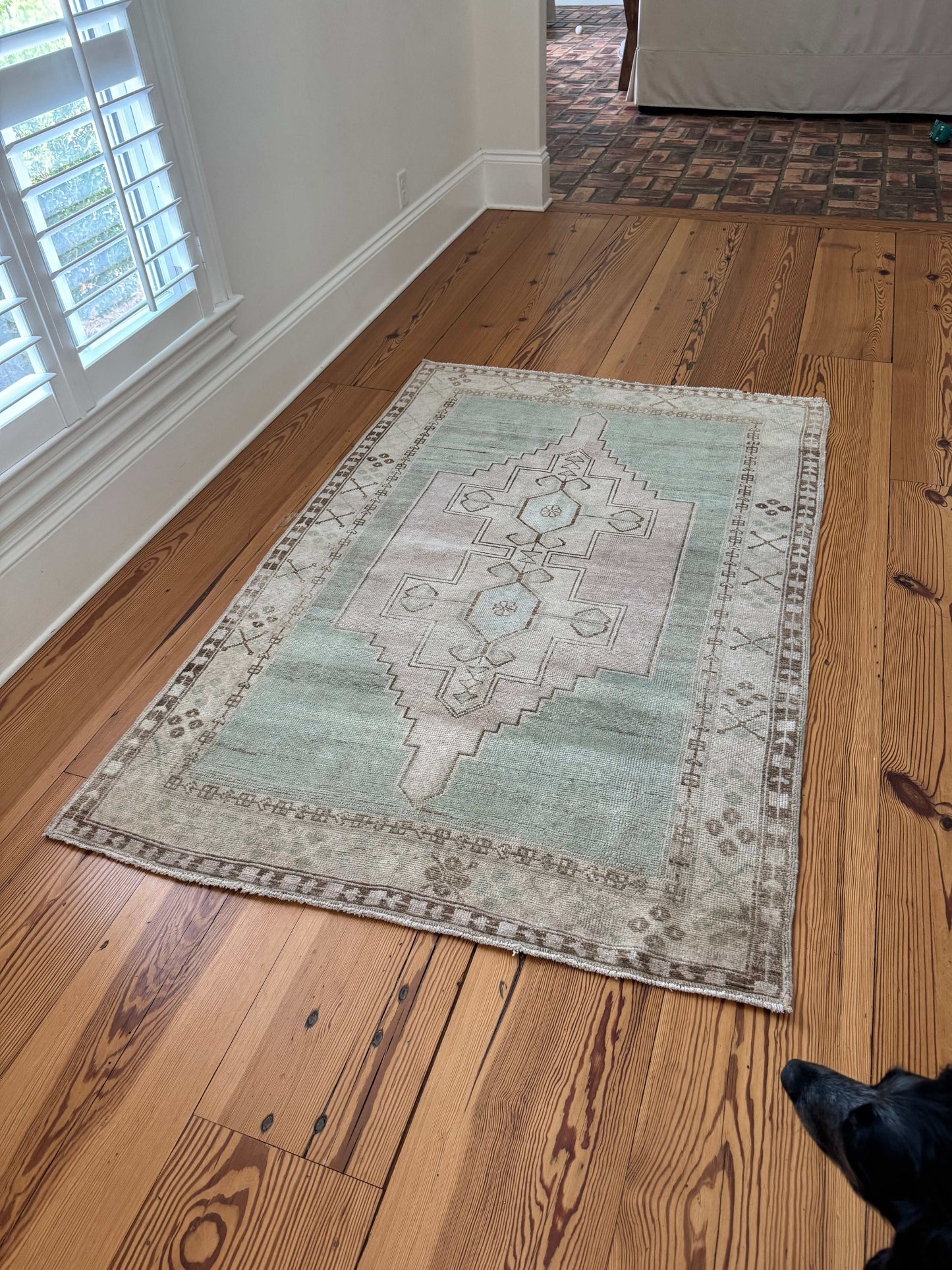 4’2”x6’4” Vintage Oushak Area Rug