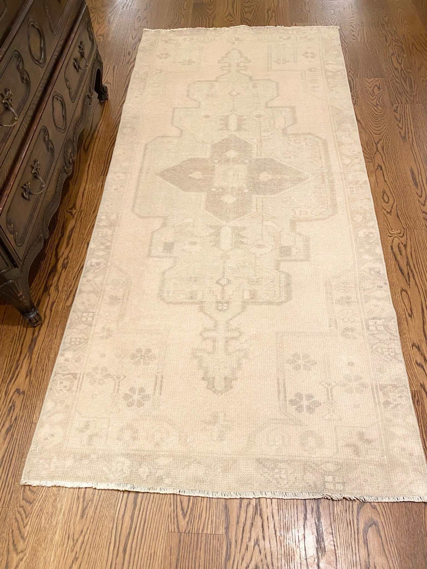 3'2" x 7'3" Neutral Area Rug