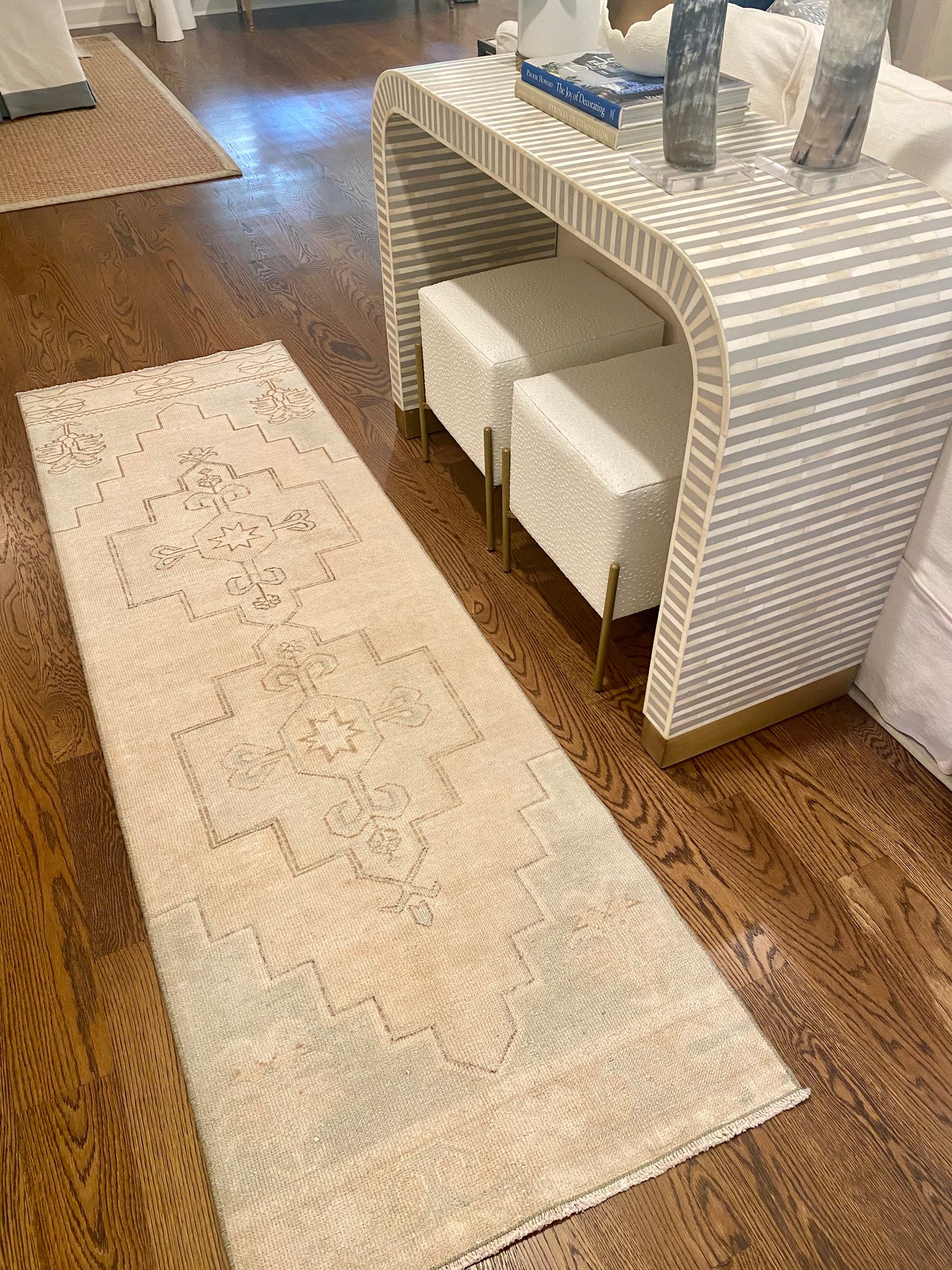 2’4”x7’7” Muted Vintage Oushak Runner