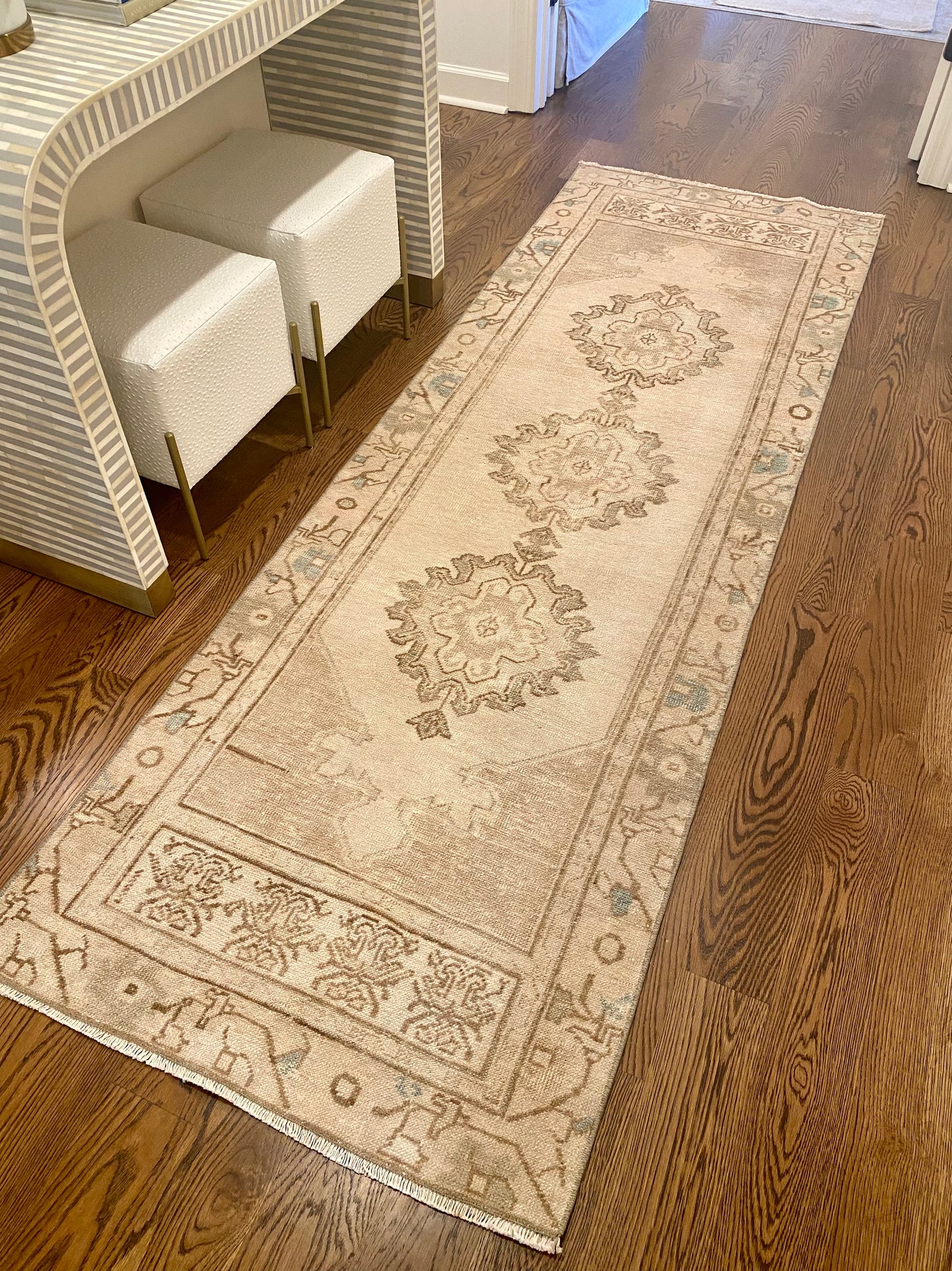 3’0”x9’0” Muted Oushak Runner