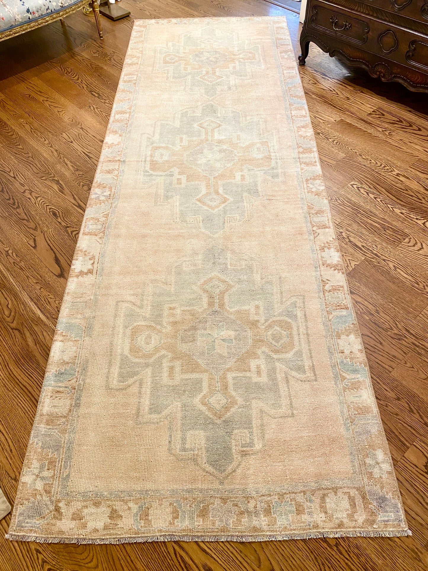 3’9”x11’5” Vintage Oushak Gallery Runner