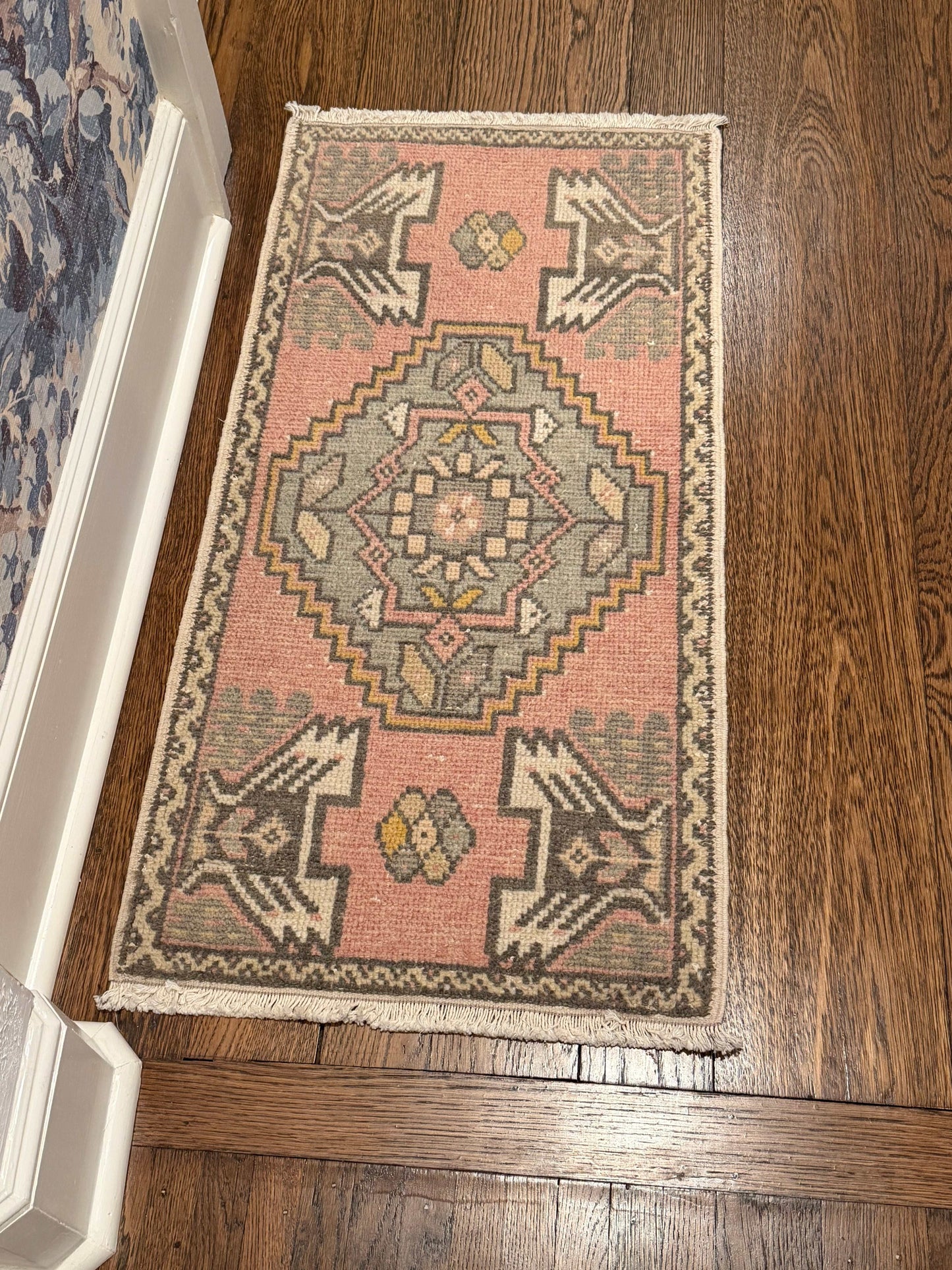 1 of 2 Matching Oushak Mats