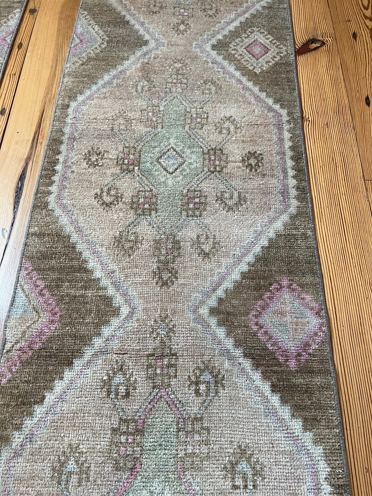 1 of 2 Matching Long Runners with Brown 2' x 13'8"