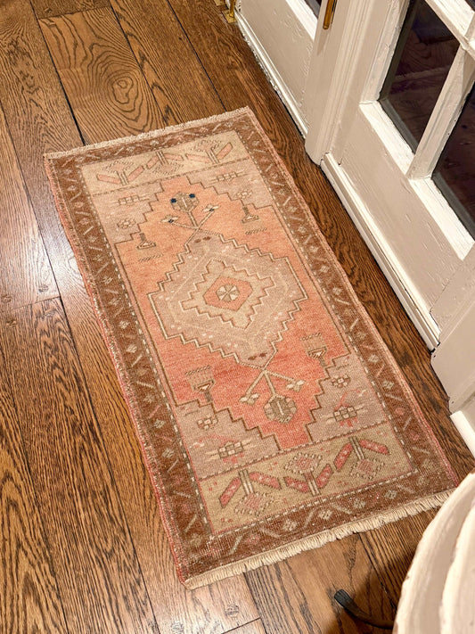 1 of 2 Matching Oushak mat