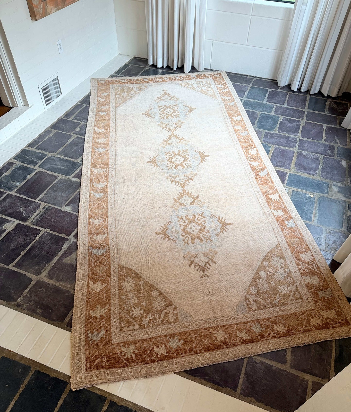 5’5”x11’7” Vintage Oushak Gallery Runner