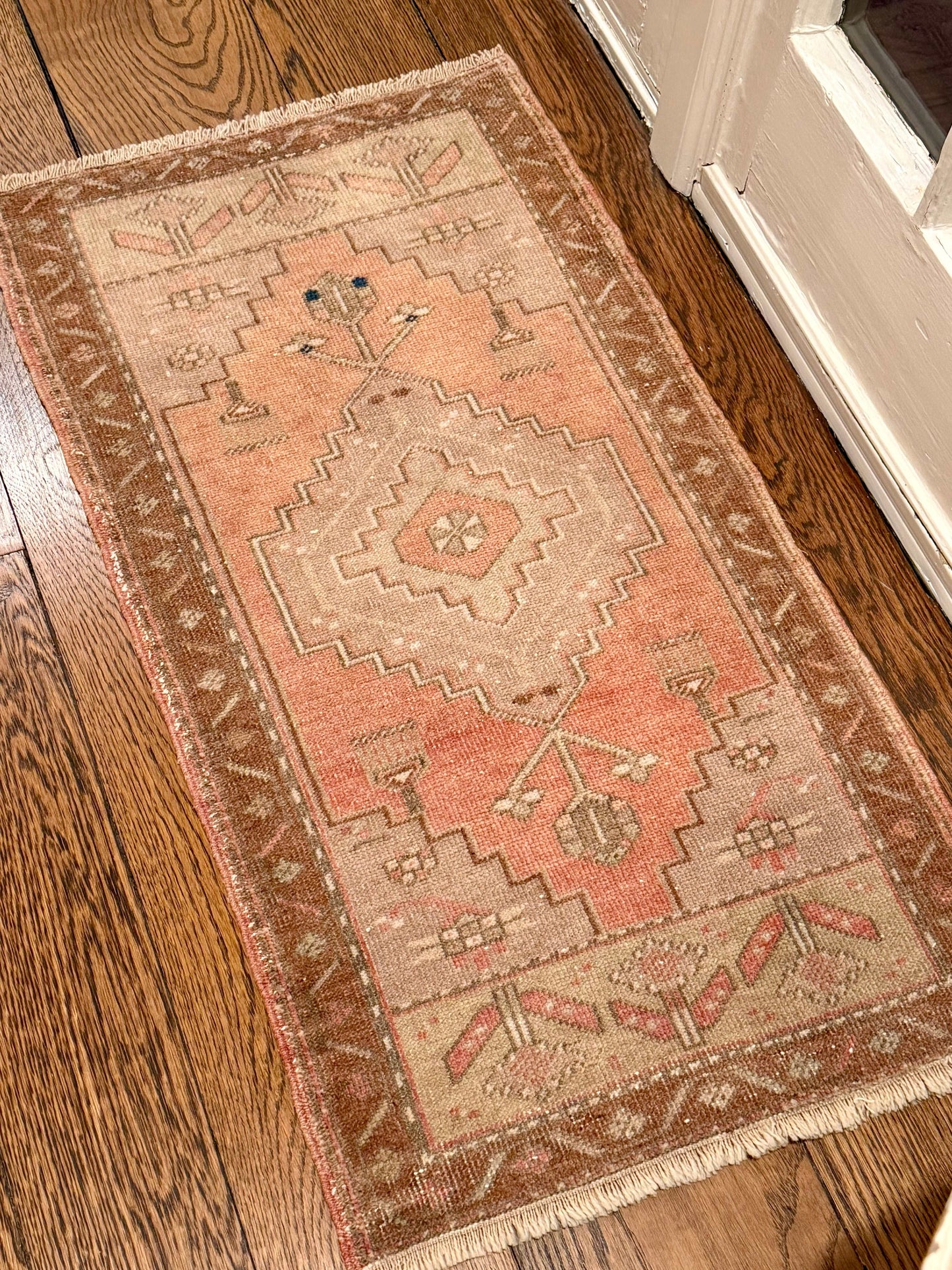 1 of 2 Matching Oushak mat