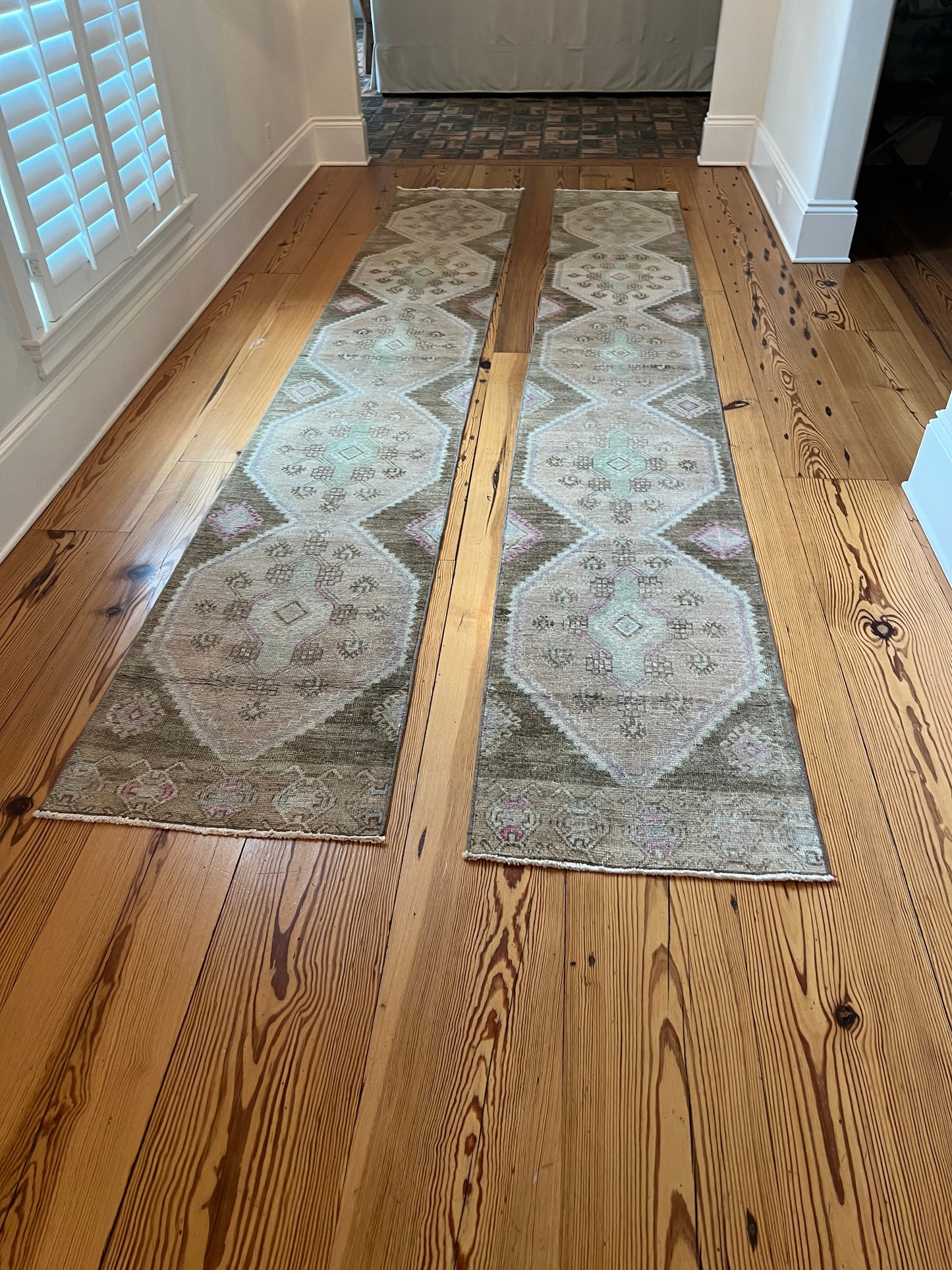 2 of 2 Matching Runners with Brown 2' x 13'8"