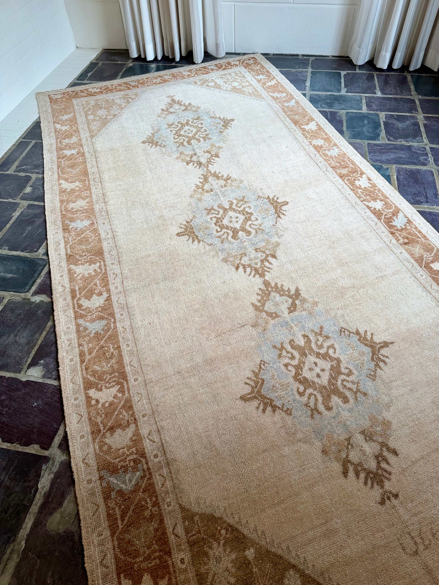 5’5”x11’7” Vintage Oushak Gallery Runner