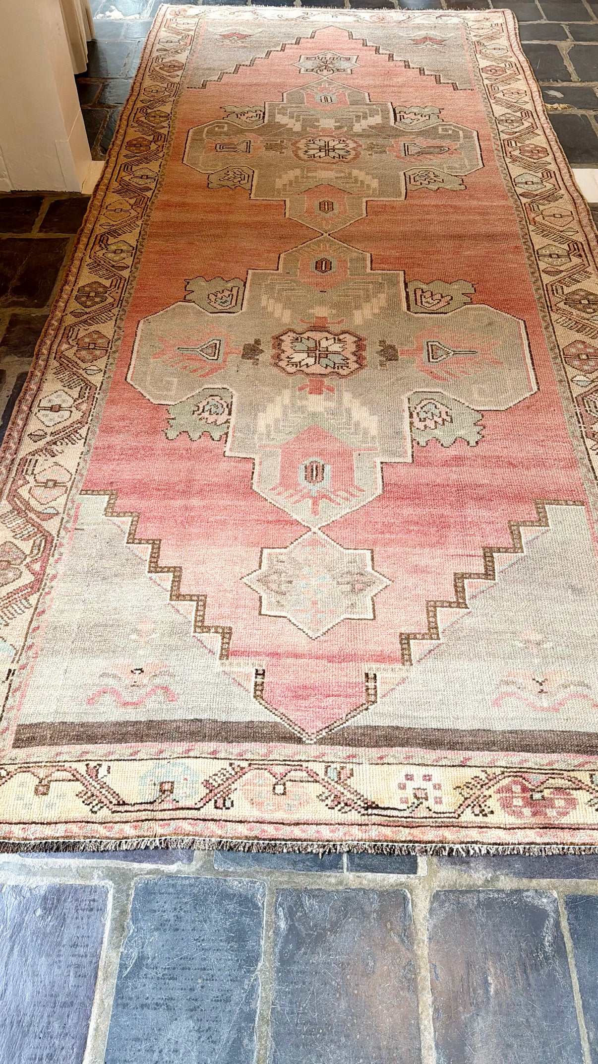 4’11”x11’7” Vintage Oushak Gallery Runner