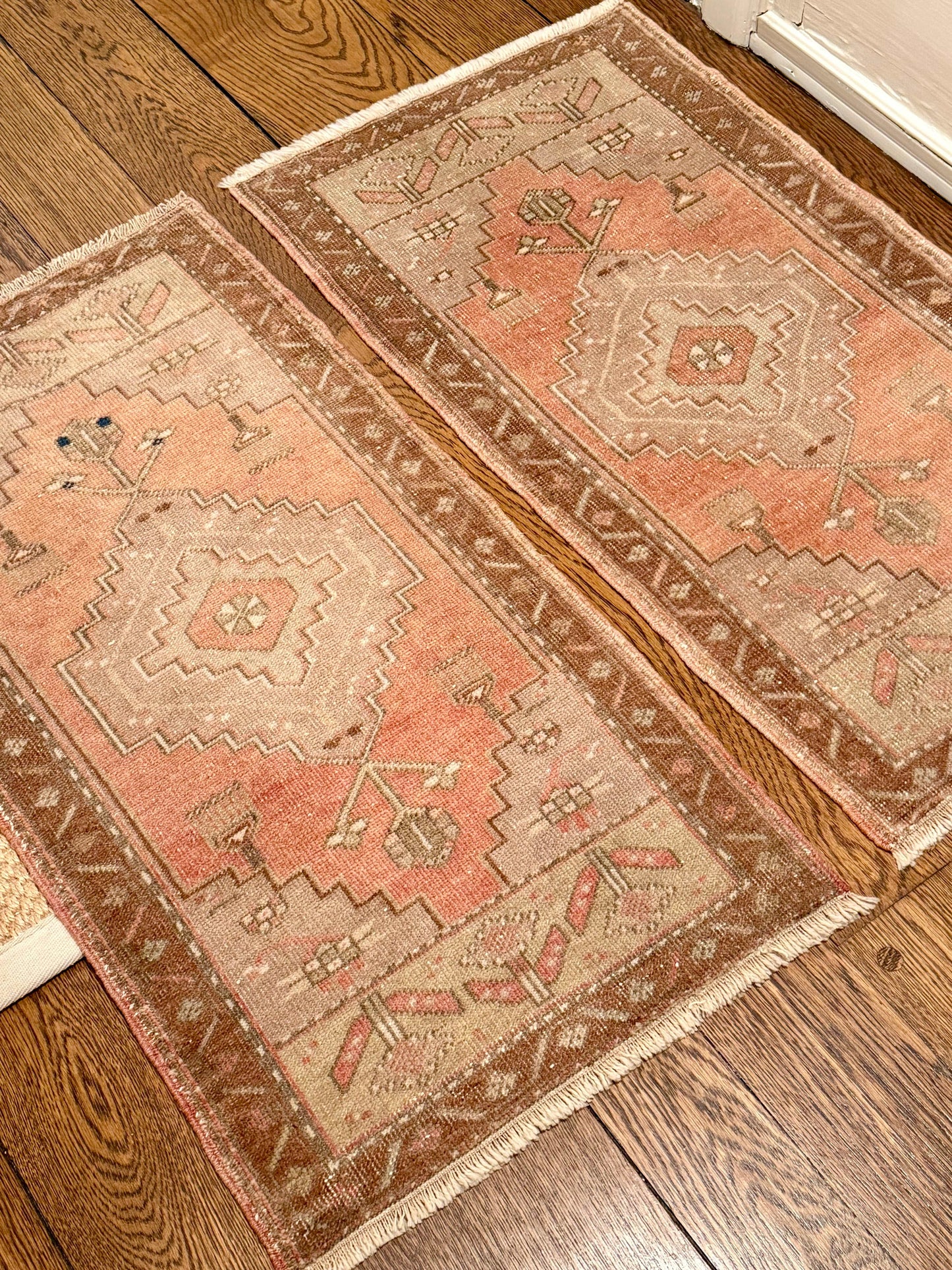 2 of 2 Matching Oushak Mats