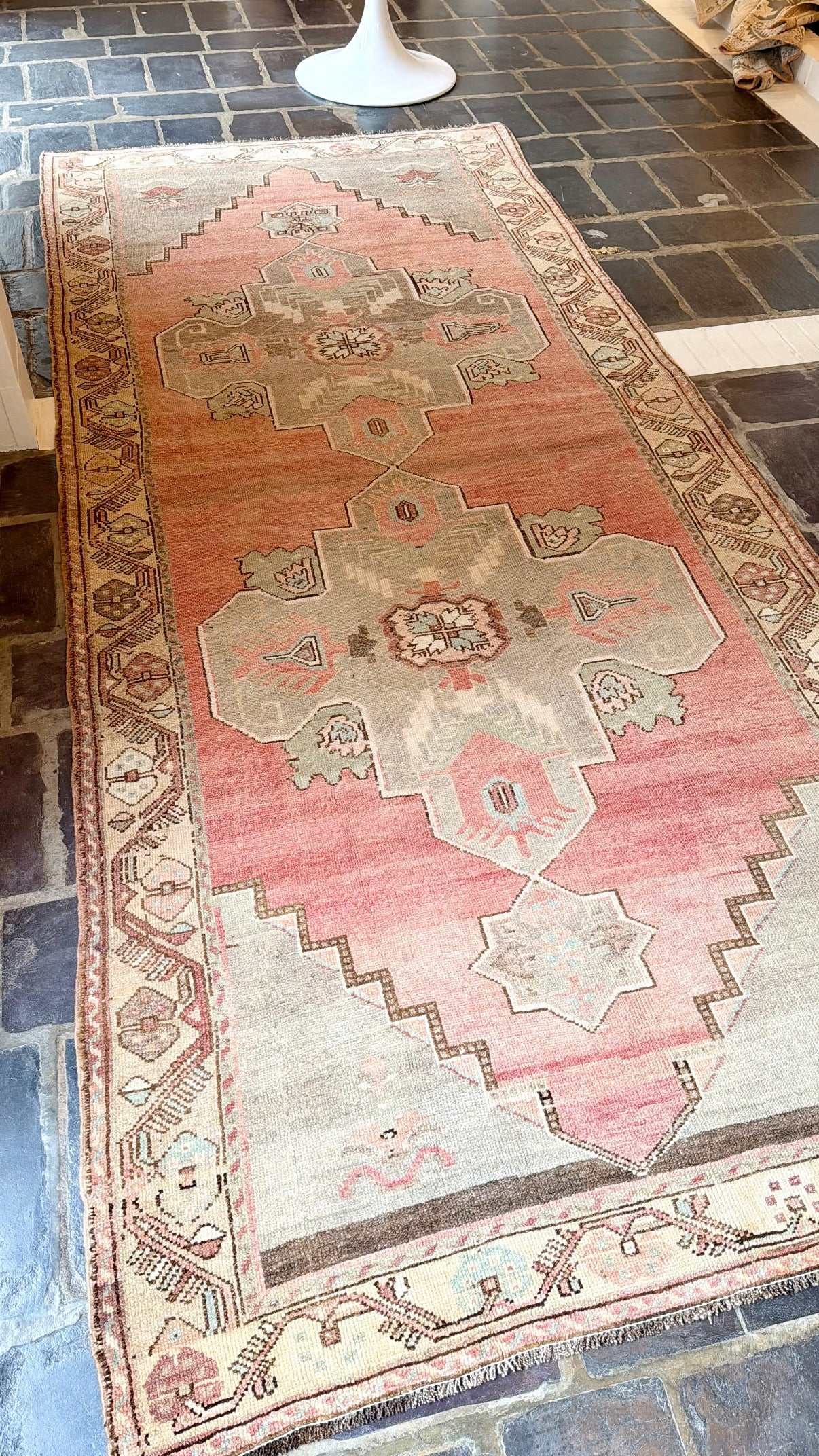 4’11”x11’7” Vintage Oushak Gallery Runner