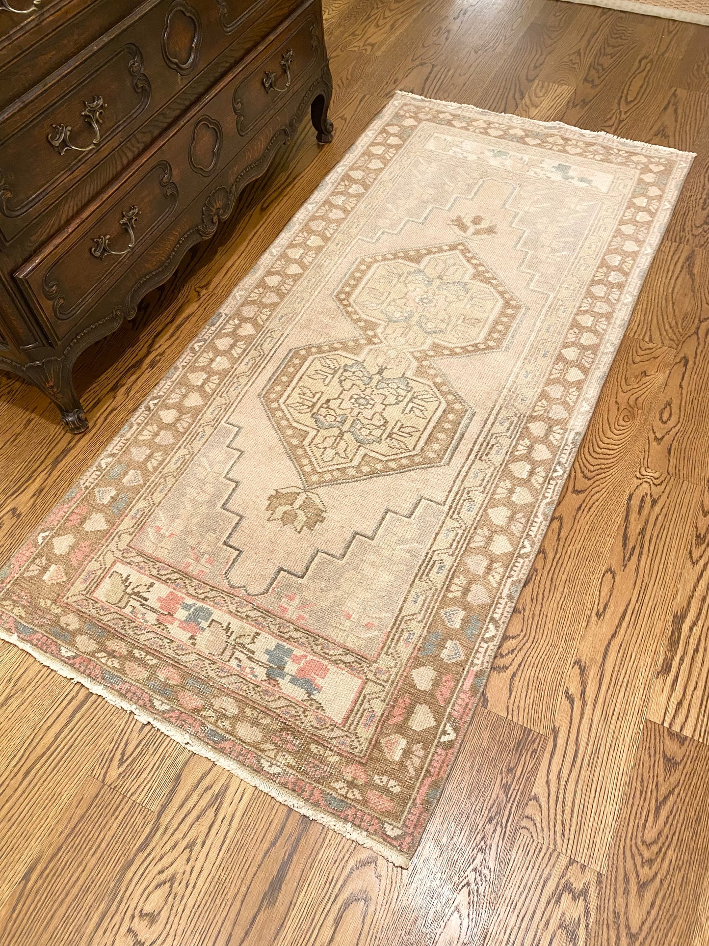 1 of 2 Matching Oushak Area Rugs 2'11" x 6'4"