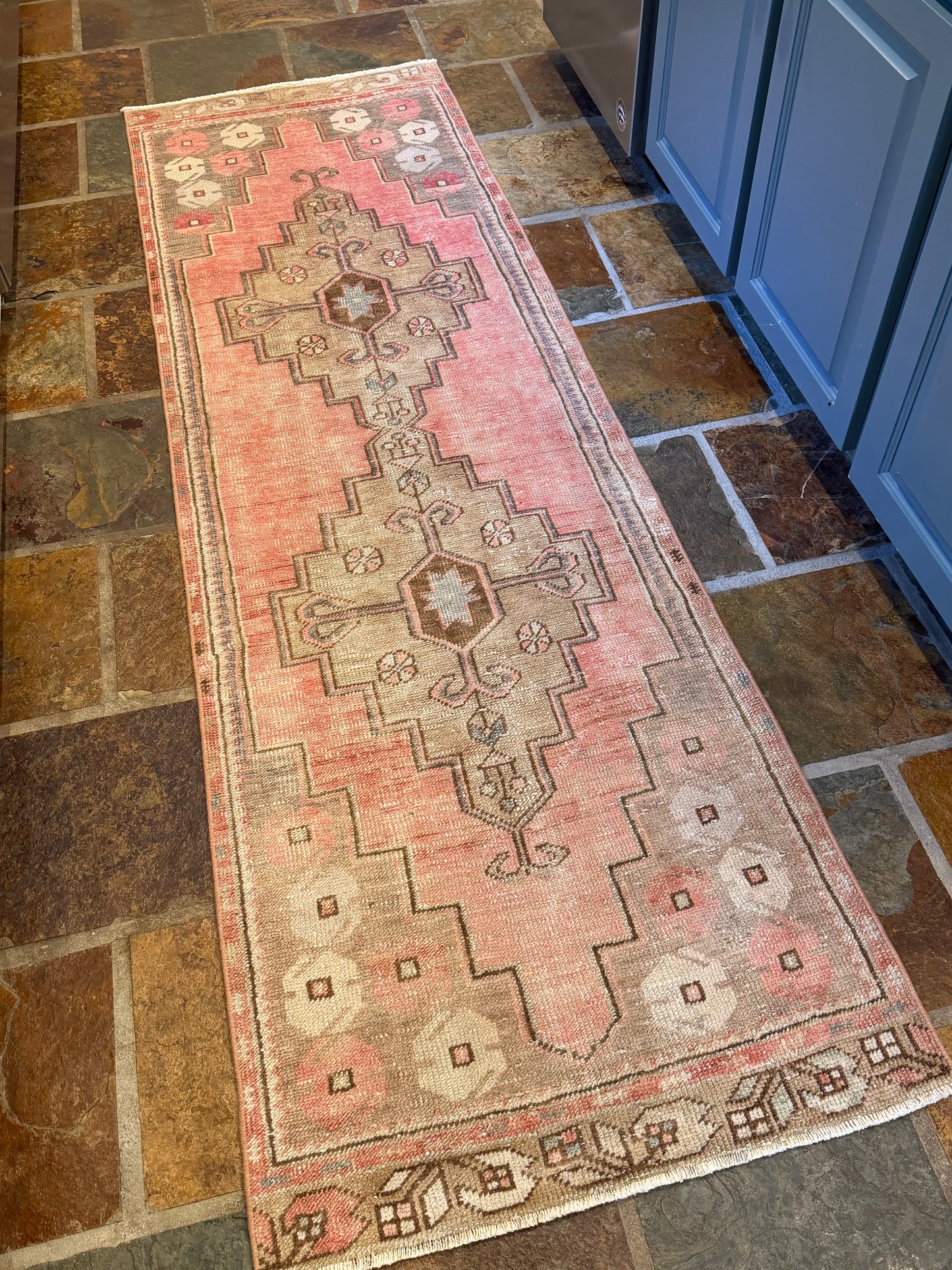 2’5”x7’9” Colorful Oushak Runner