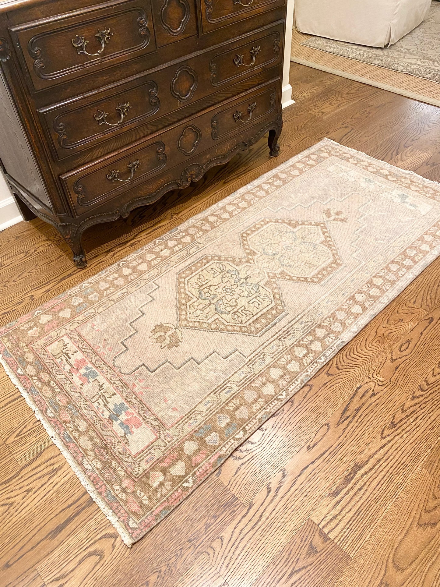 1 of 2 Matching Oushak Area Rugs 2'11" x 6'4"