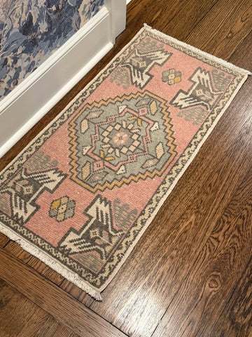 1'8" x 3'5" Small Turkish Rug (1 of 2 matching rugs)