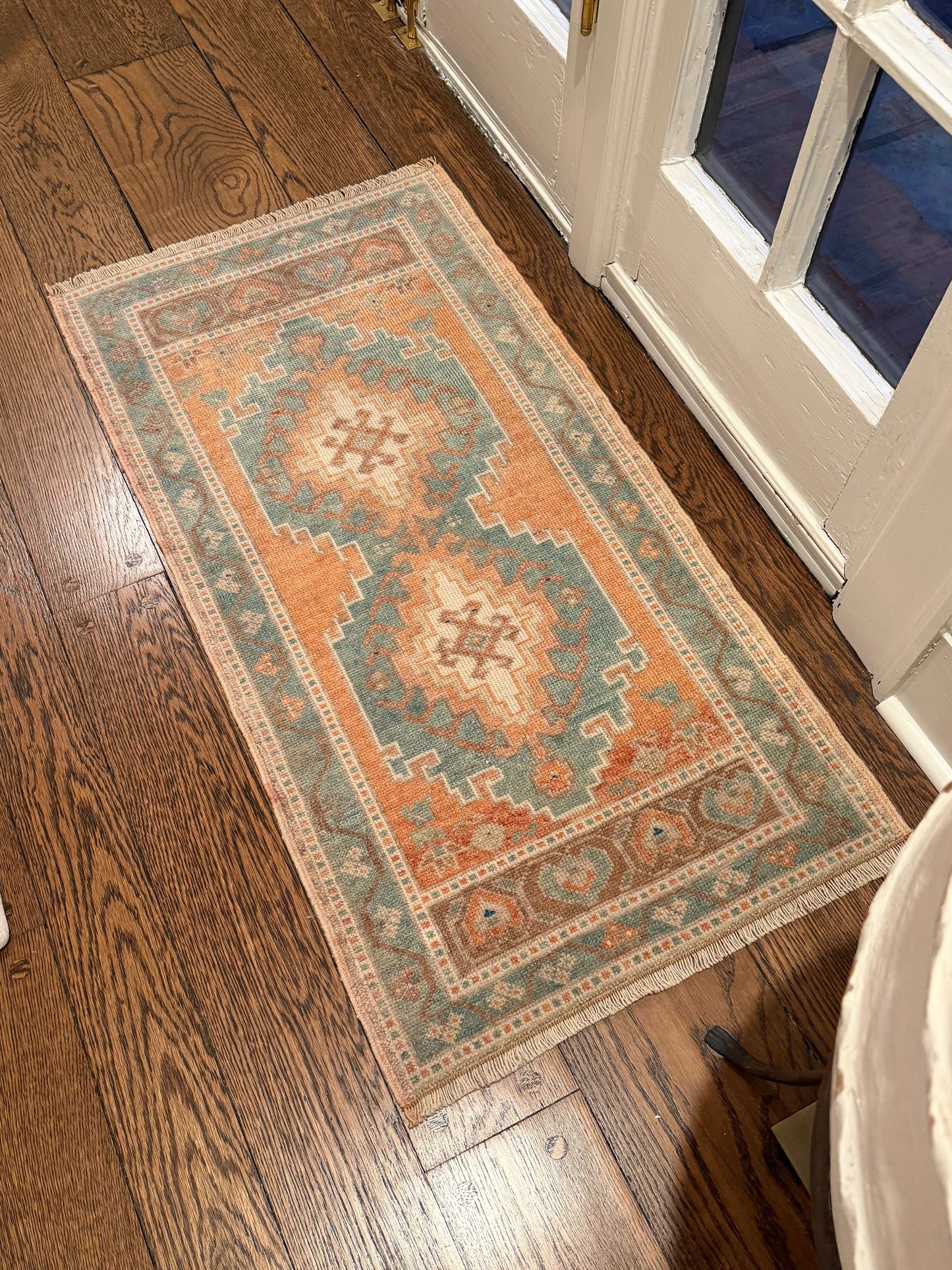 1 of 2 Matching Oushak Mats