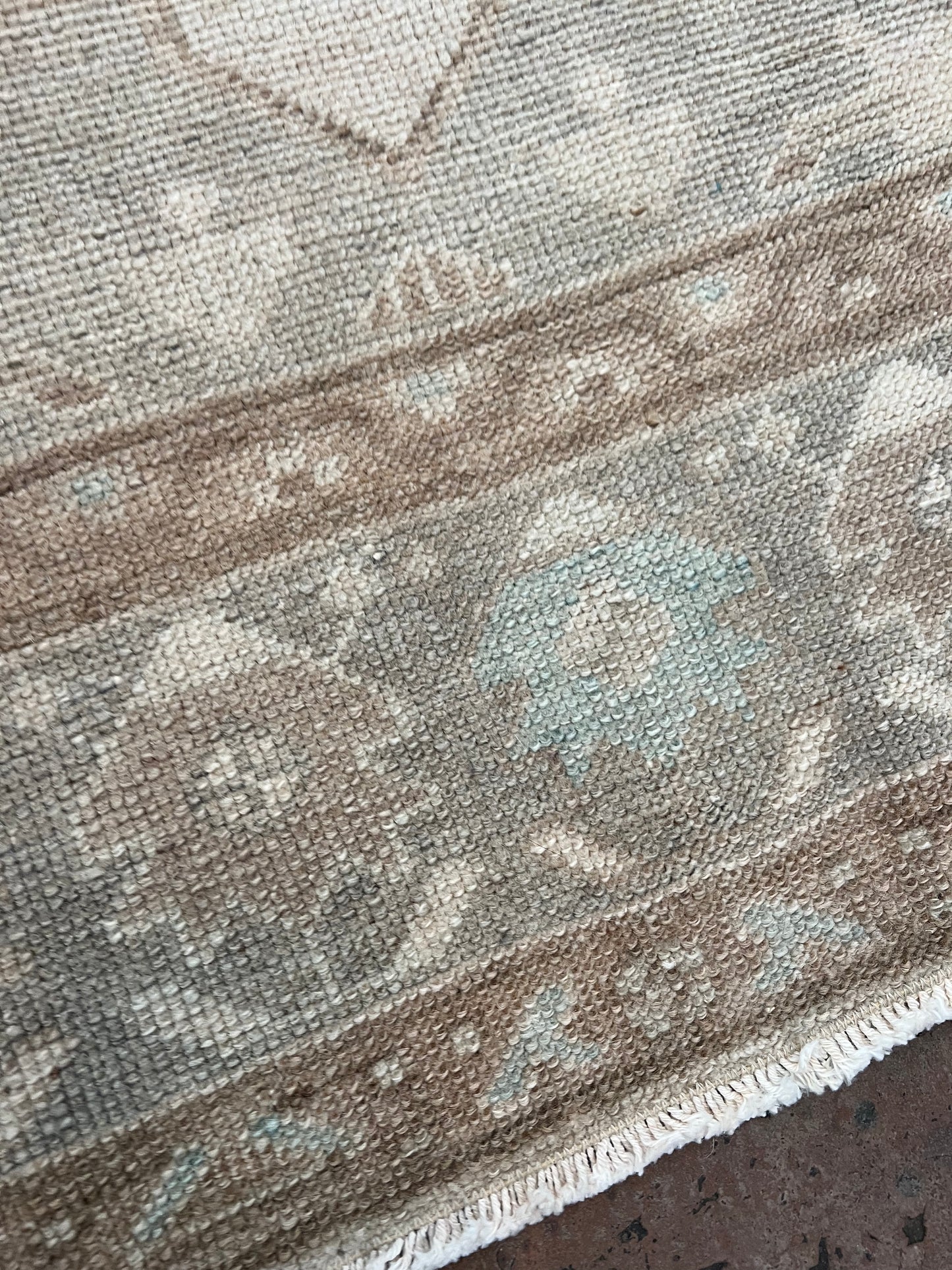2'9" x 12'2" Rug Runner with Taupe and Gray