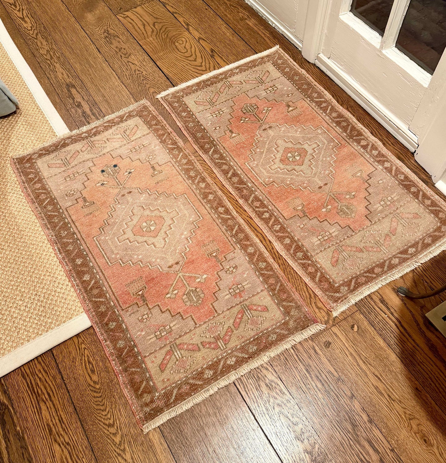 1 of 2 Matching Oushak mat