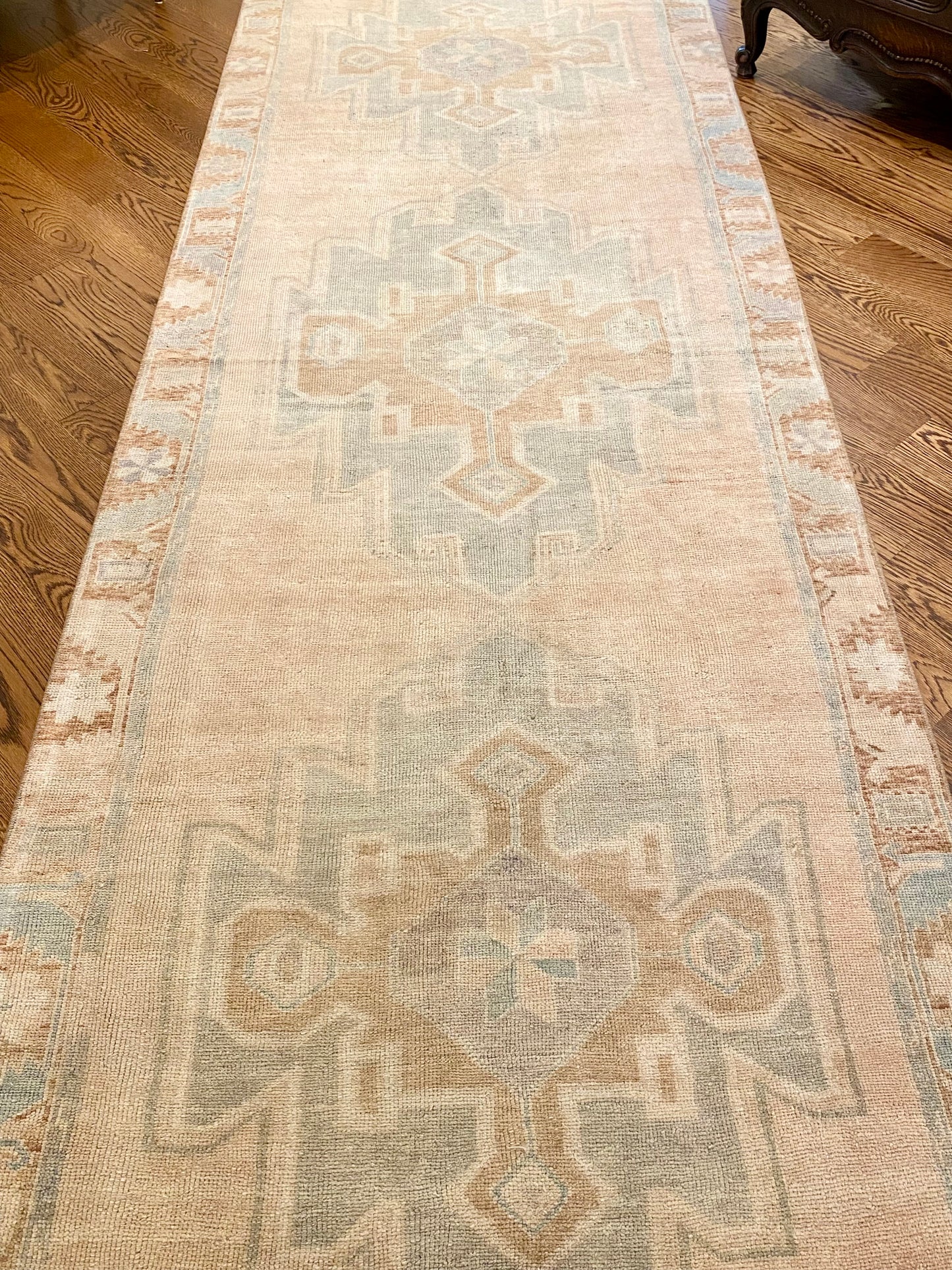 3’9”x11’5” Vintage Oushak Gallery Runner