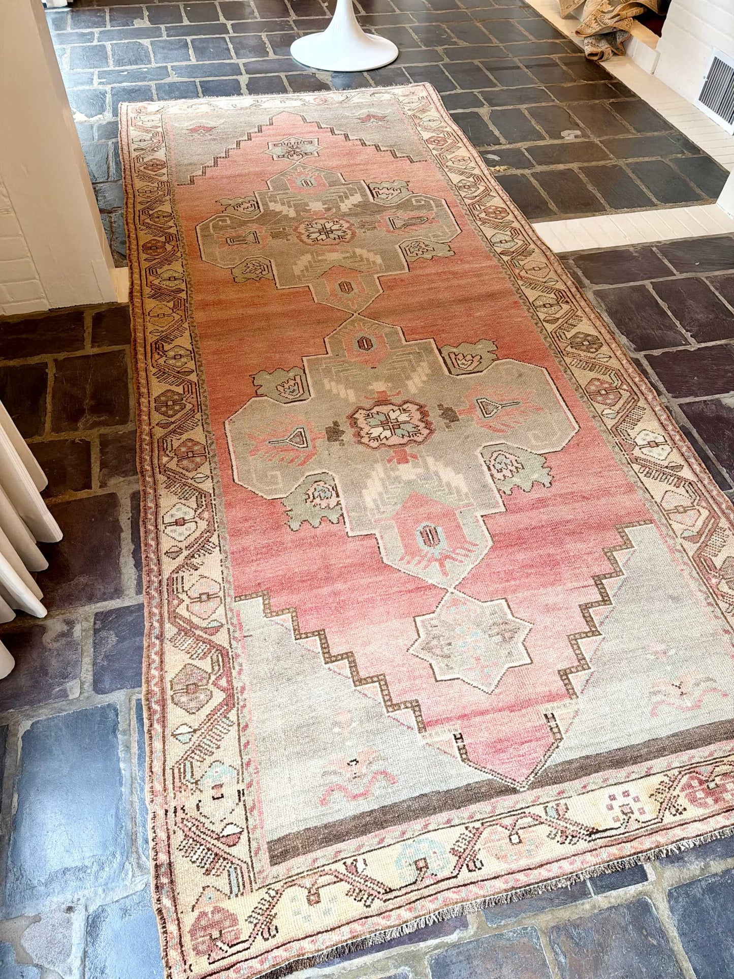 4’11”x11’7” Vintage Oushak Gallery Runner