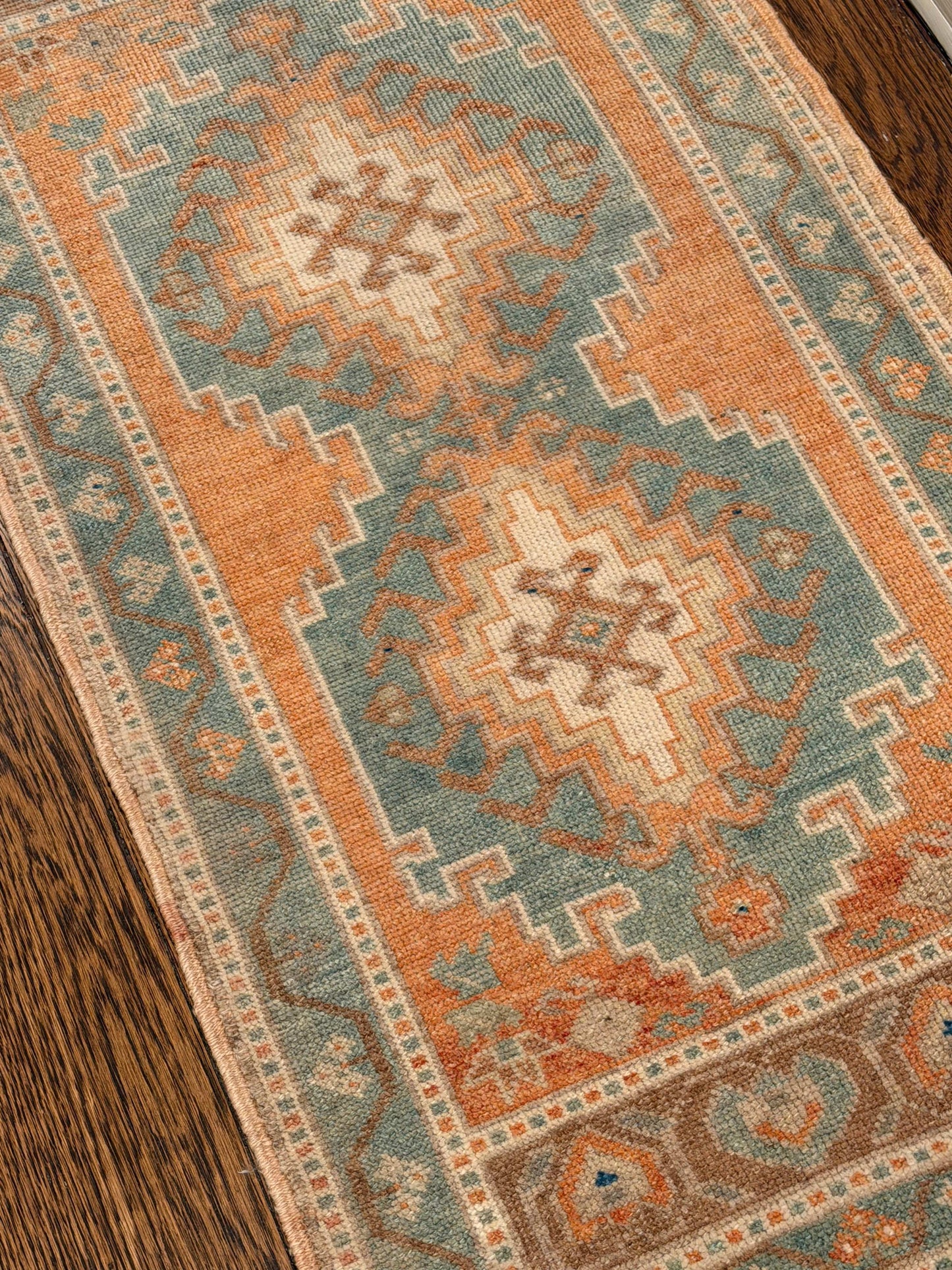 1 of 2 Matching Oushak Mats