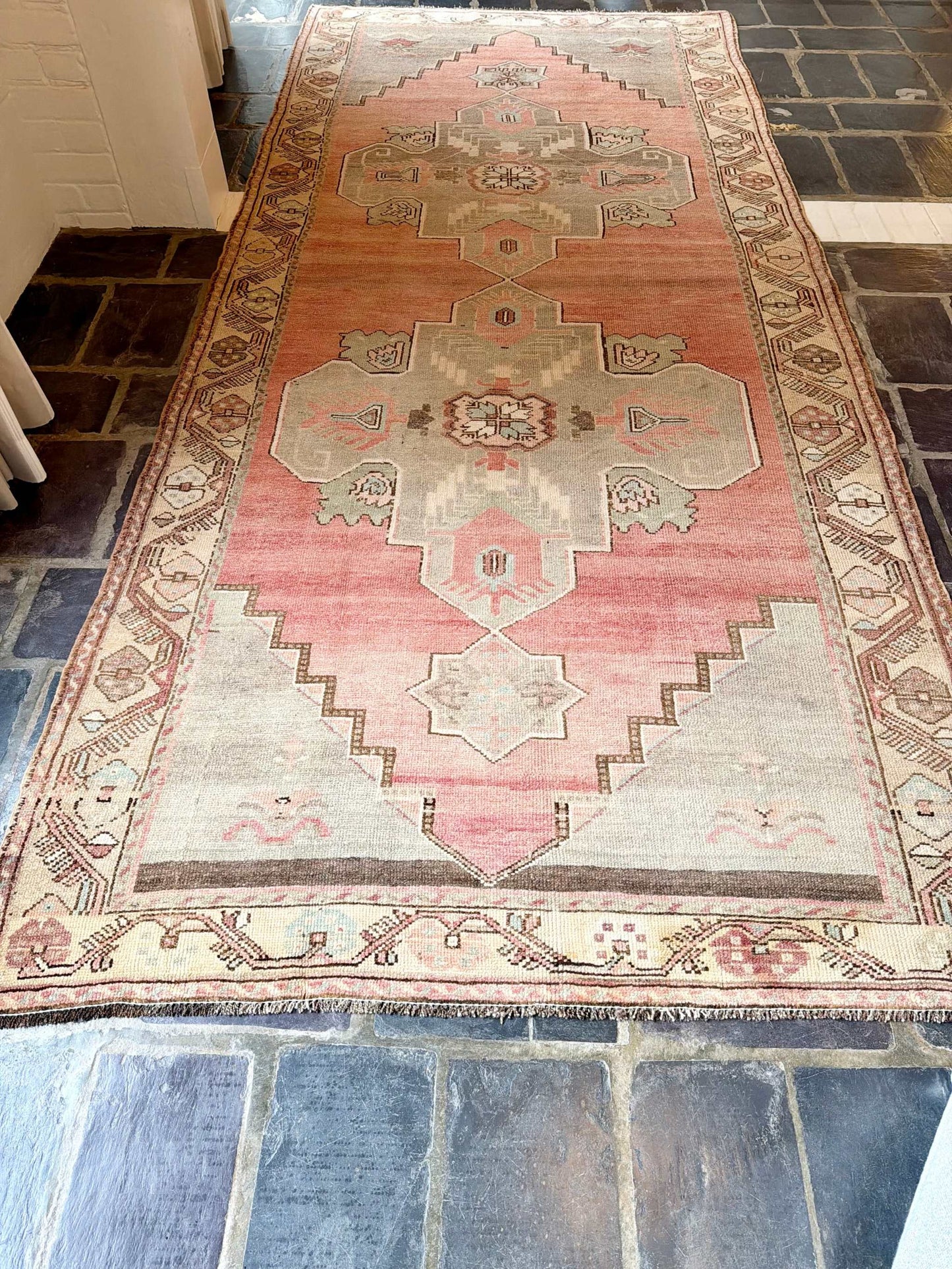 4’11”x11’7” Vintage Oushak Gallery Runner