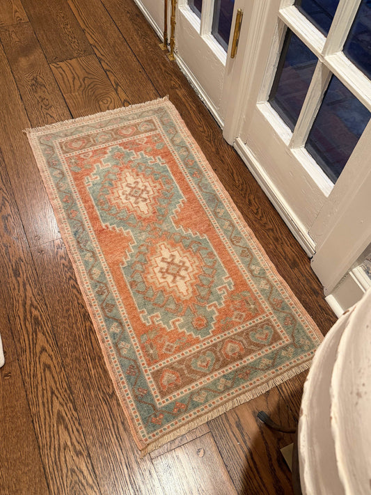 2 of 2 Matching Oushak Mat