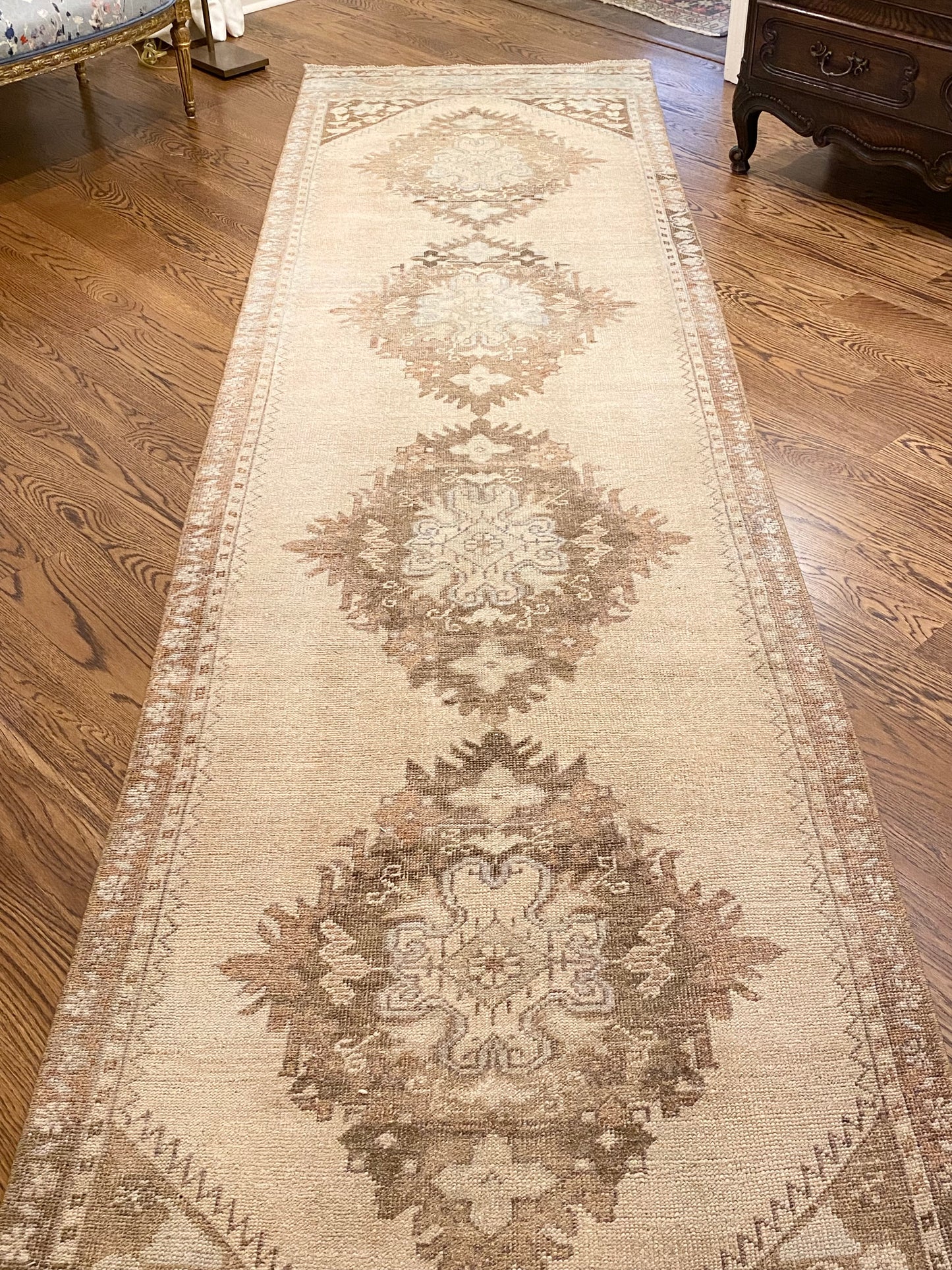 3’3”x12’9” Gorgeous Vintage Oushak Runner