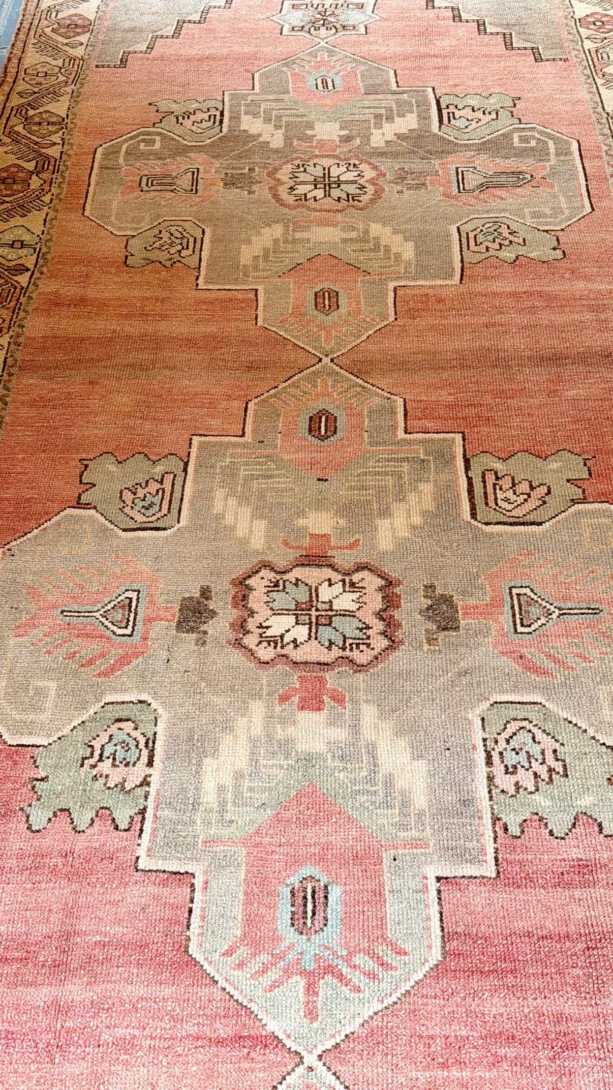 4’11”x11’7” Vintage Oushak Gallery Runner