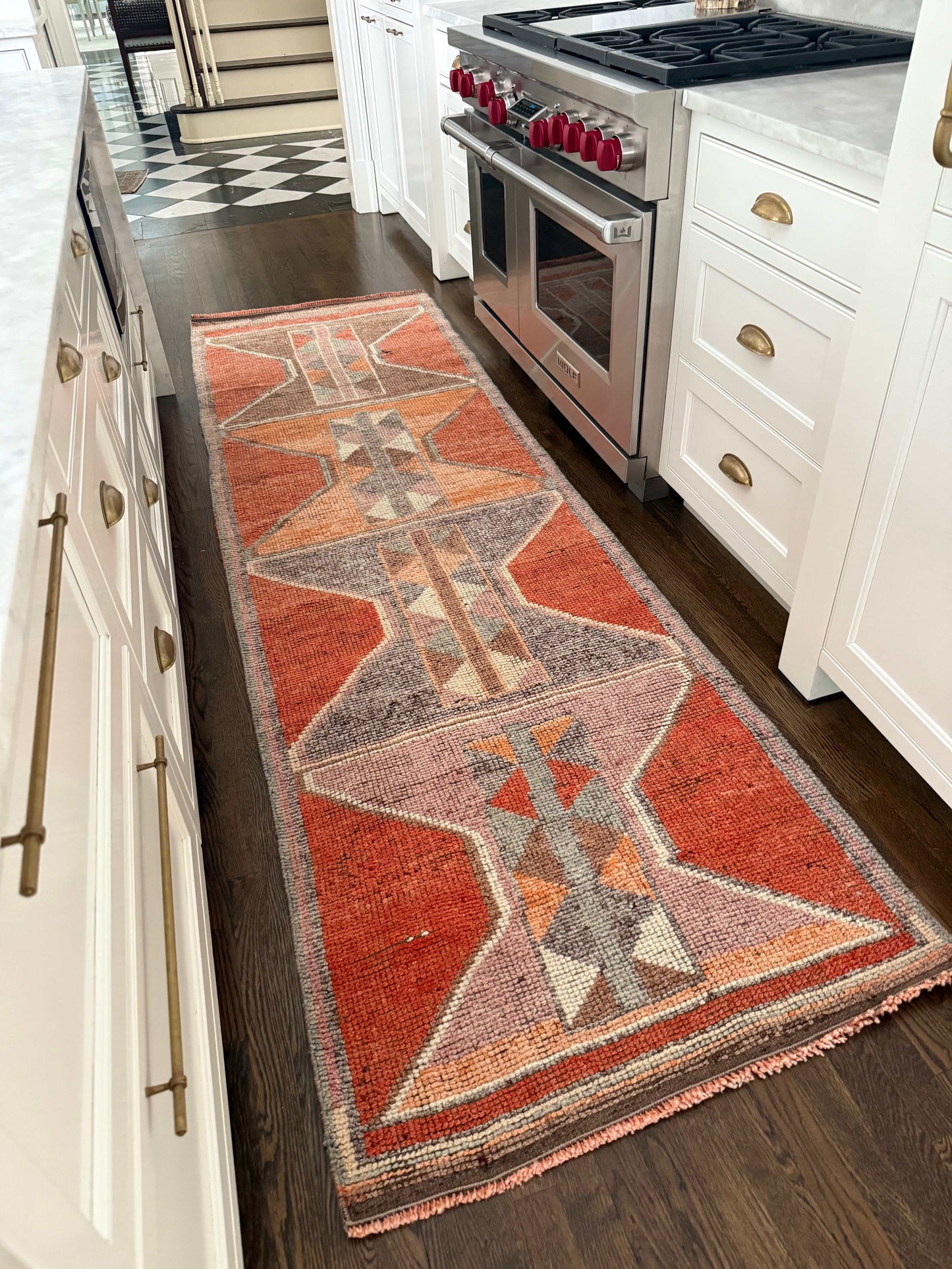 3' x 10'1" Rug Runner with Orange
