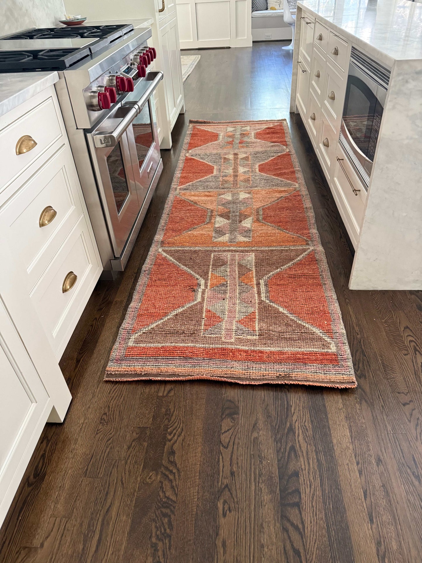 3' x 10'1" Rug Runner with Orange