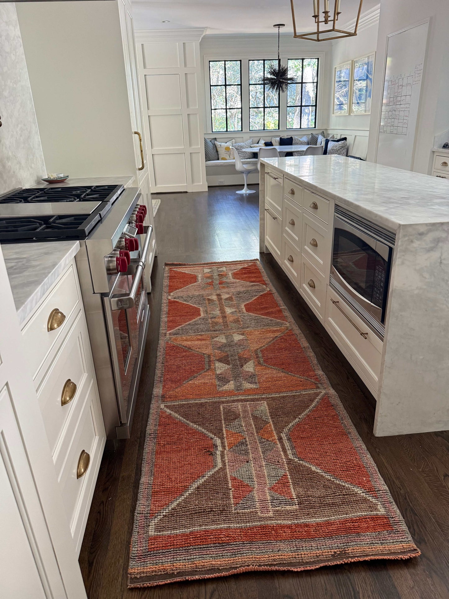 3' x 10'1" Rug Runner with Orange