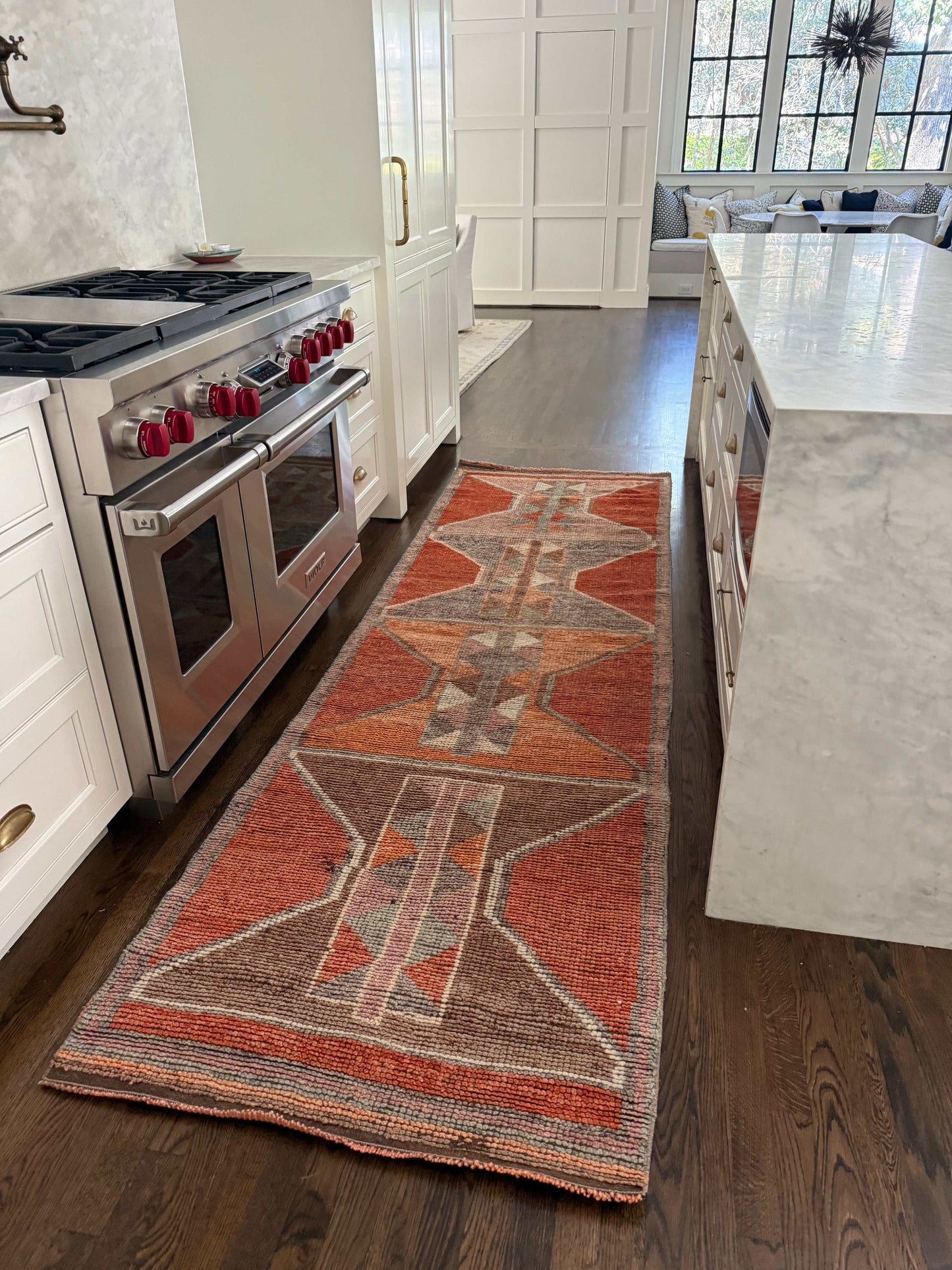 3' x 10'1" Rug Runner with Orange