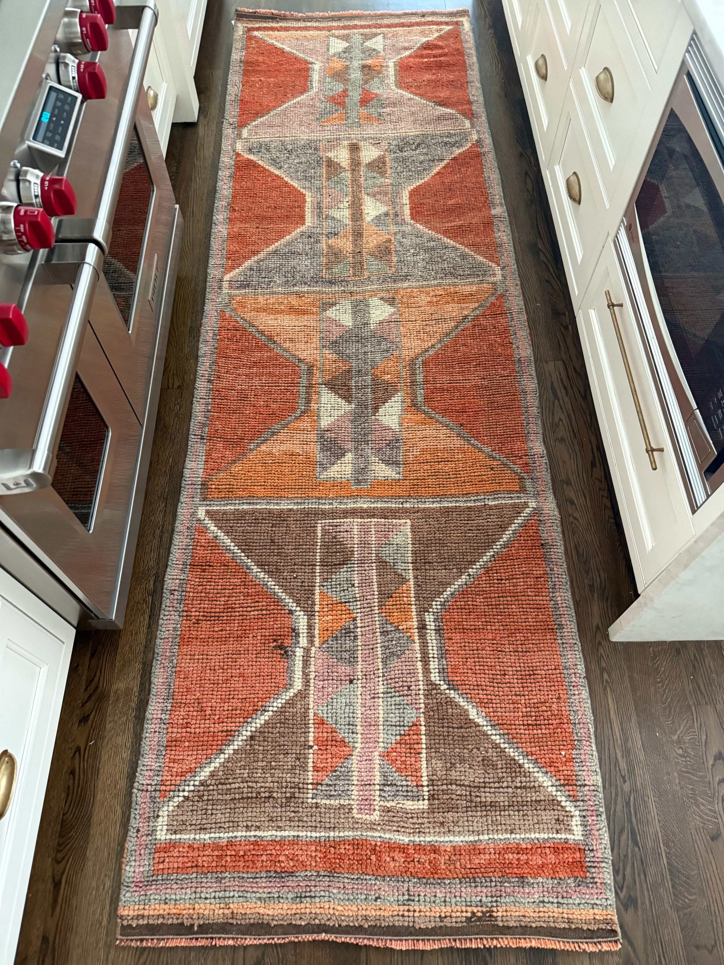 3' x 10'1" Rug Runner with Orange