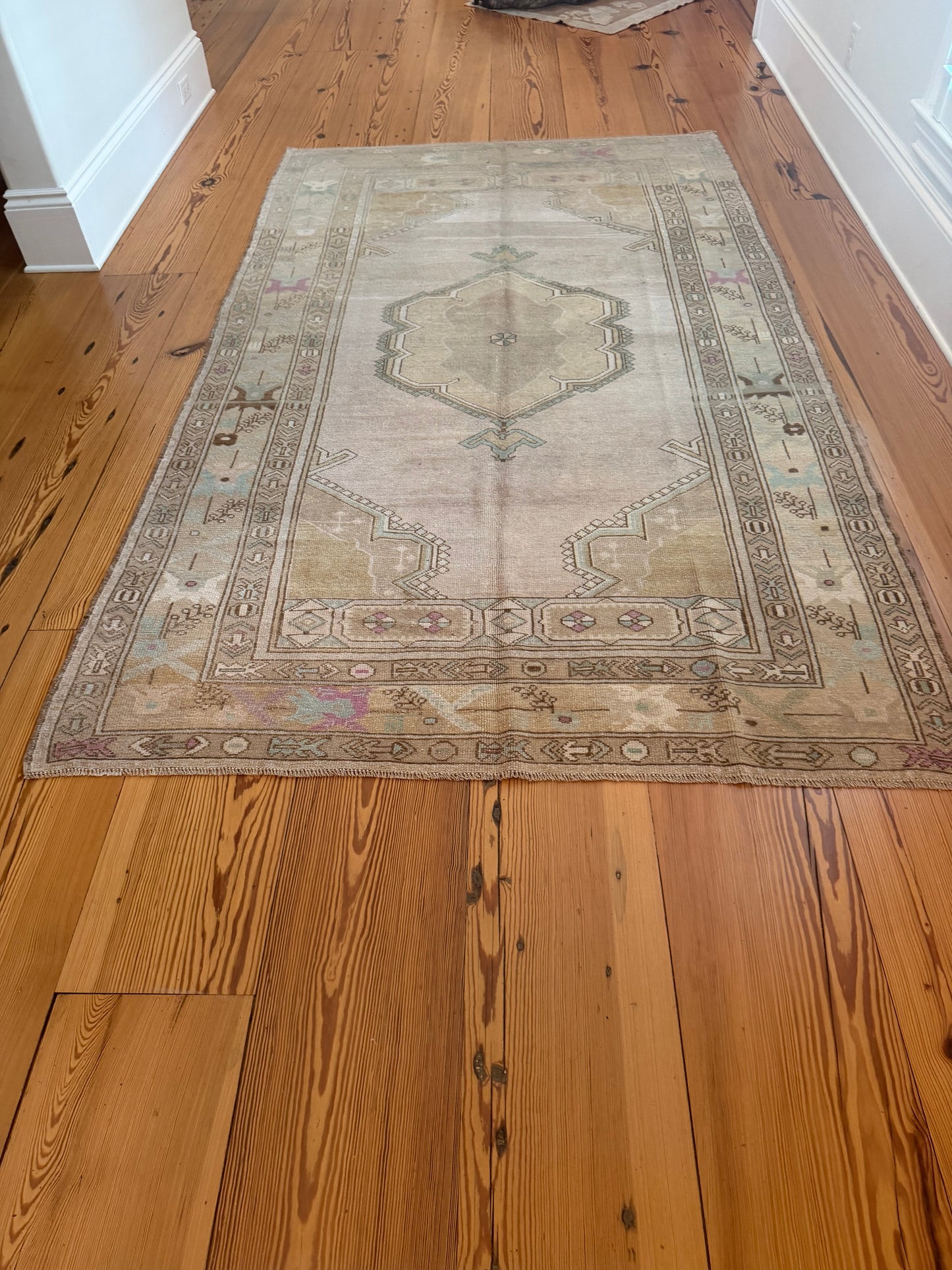 5'2" x 9' Area Rug with Pops of Color